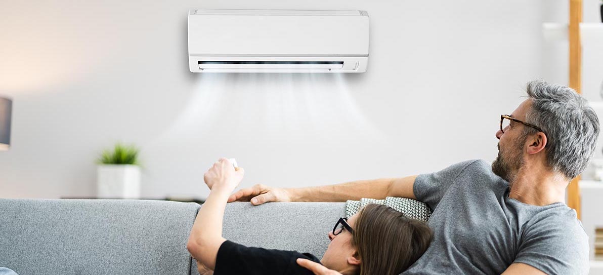 Ductless Mini-Split Air Conditioner in Home